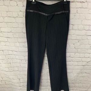 Tracy Evans Black pin stripe dress pants size 5